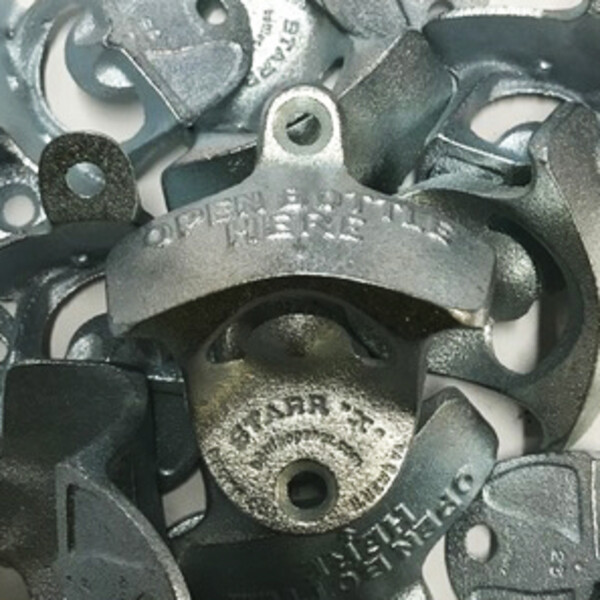 Zinc Plated Open Bottle Here STARR 