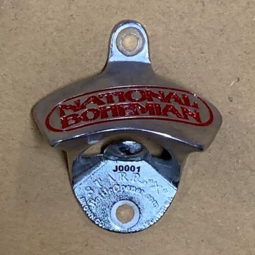 Stainless-Steel National Bohemian Beer STARR "X" bottle opener Thumbnail