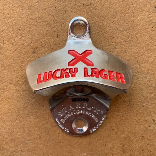 Stainless-Steel Lucky Lager STARR "X" bottle opener Thumbnail