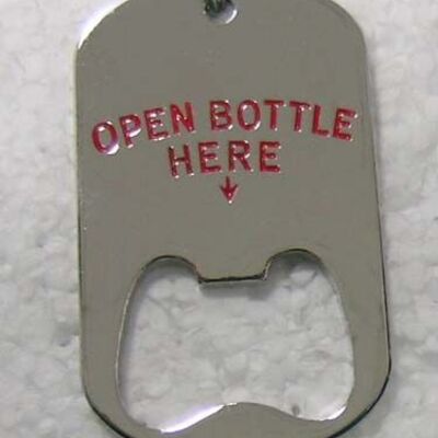 Dog Tag Open Bottle Here Opener Thumbnail