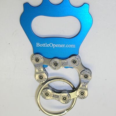 Blue Opener Bike Chain Key Ring Thumbnail