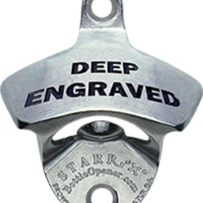 Deep Engraved Stainless-Steel STARR "X" bottle opener Thumbnail