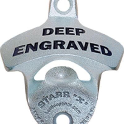 Deep Engraved Zinc Plated STARR "X" bottle opener Thumbnail