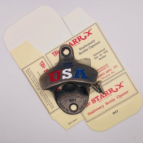Made In The USA STARR "X" bottle opener  (2024 copyright) Thumbnail