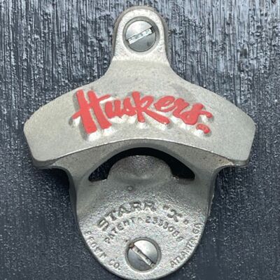 Embossed Nebraska Huskers STARR "X" bottle opener Thumbnail