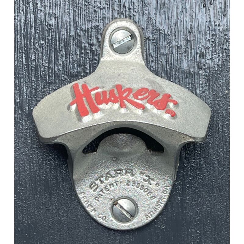Embossed Nebraska Huskers STARR "X" bottle opener Thumbnail