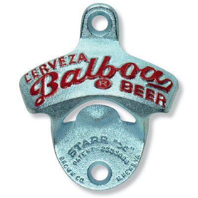 Embossed Cerveza Balboa Beer STARR "X" bottle opener Thumbnail