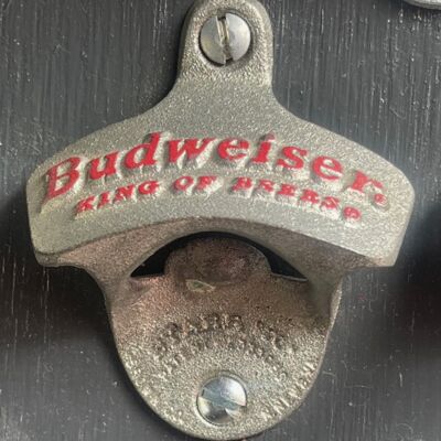 Embossed Budweiser King Of Beers STARR "X" bottle opener Thumbnail