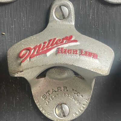 Embossed Miller High Life STARR "X" bottle opener Thumbnail