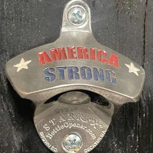 Deep Engraved American Strong STARR "X" bottle opener Thumbnail