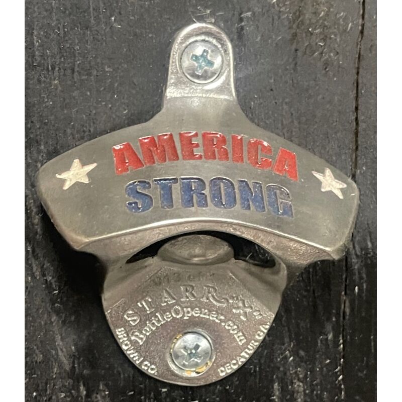 Deep Engraved American Strong STARR "X" bottle opener Thumbnail