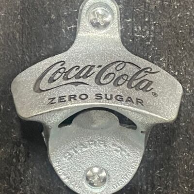 Deep Engraved Coca-Cola Zero Sugar STARR "X" bottle opener Thumbnail