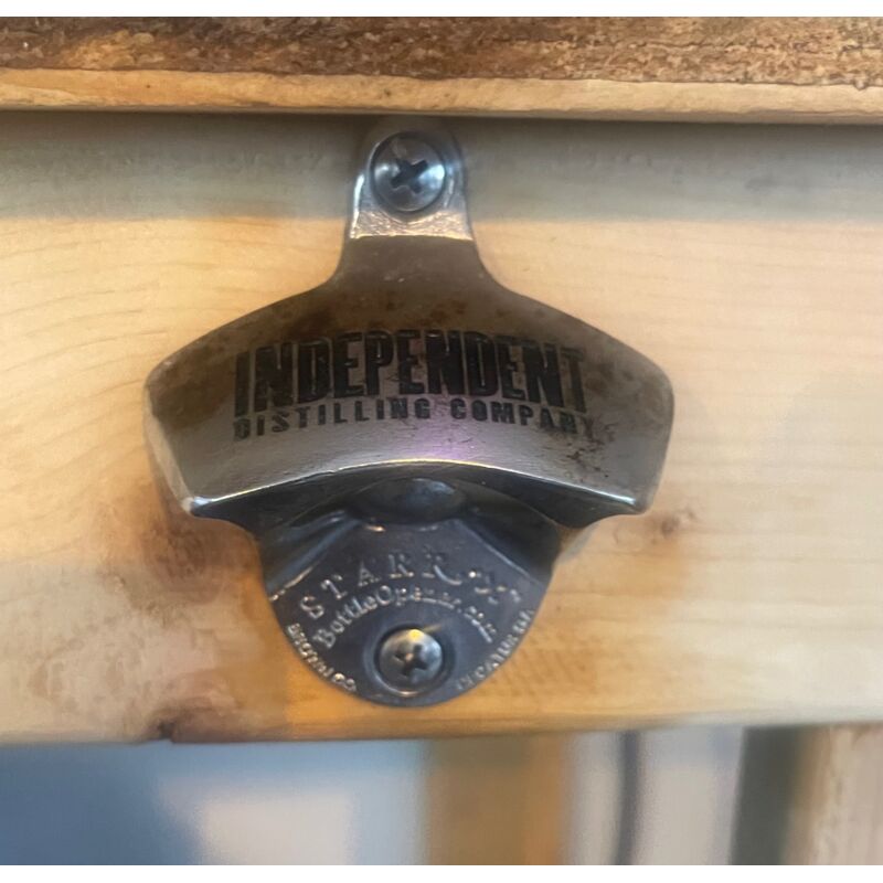 Deep Engraved Independent Distilling Company Stainless-Steel STARR "X" bottle opener Thumbnail