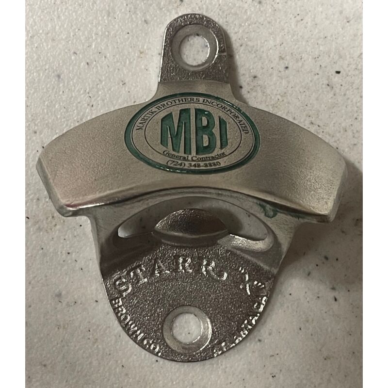 Deep Engraved Martik Brothers Incorporated Stainless-Steel STARR "X" bottle opener Thumbnail