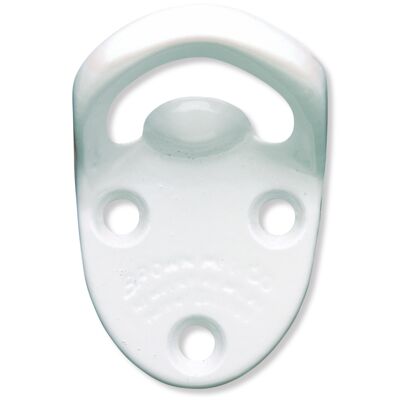 White Cavalier Style bottle opener Thumbnail