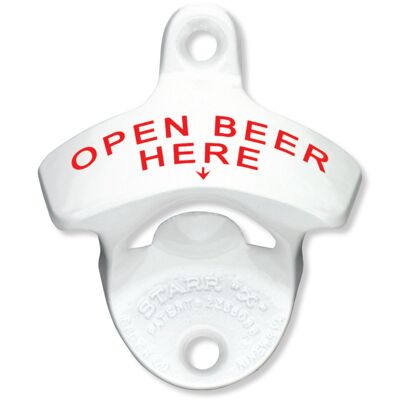 Open Beer Here White Coated STARR "X"  Thumbnail