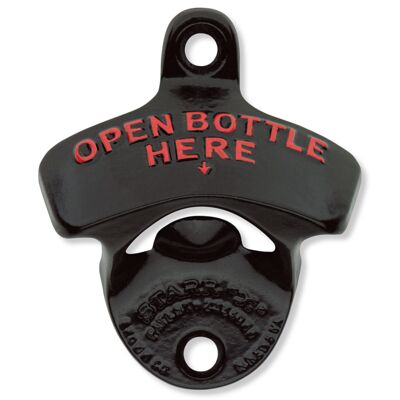 Black Open Bottle Here STARR "X" bottle opener Thumbnail
