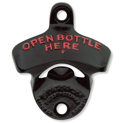 Black Open Bottle Here STARR "X" bottle opener Thumbnail