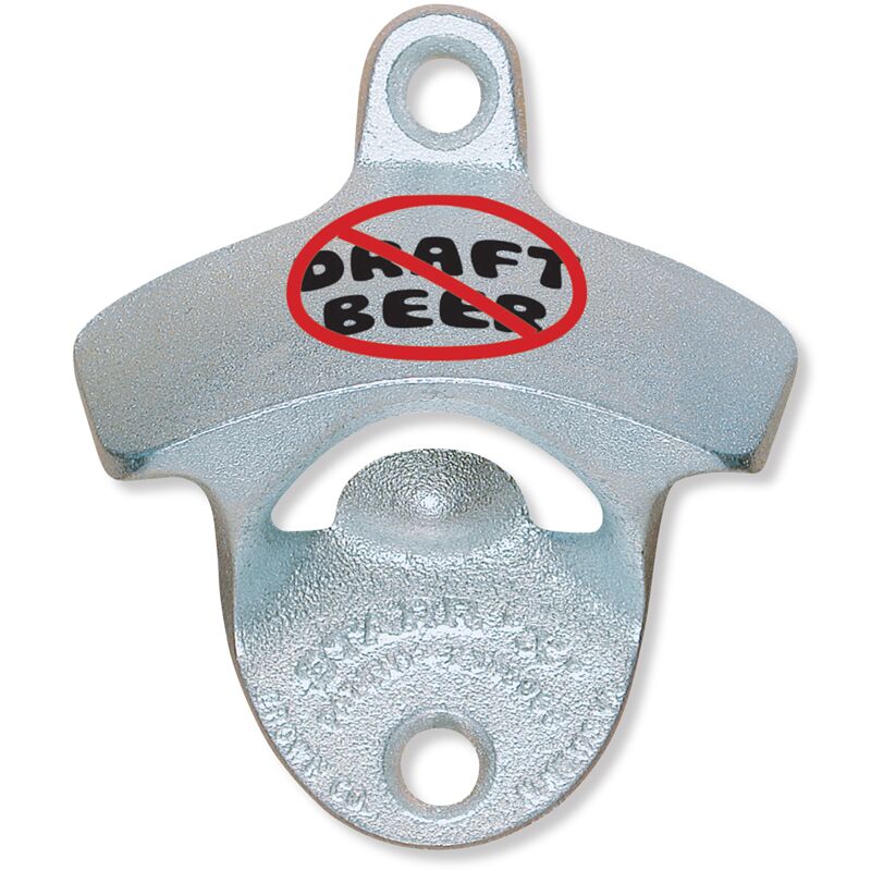 Printed No Draft Beer  STARR "X" bottle opener Thumbnail