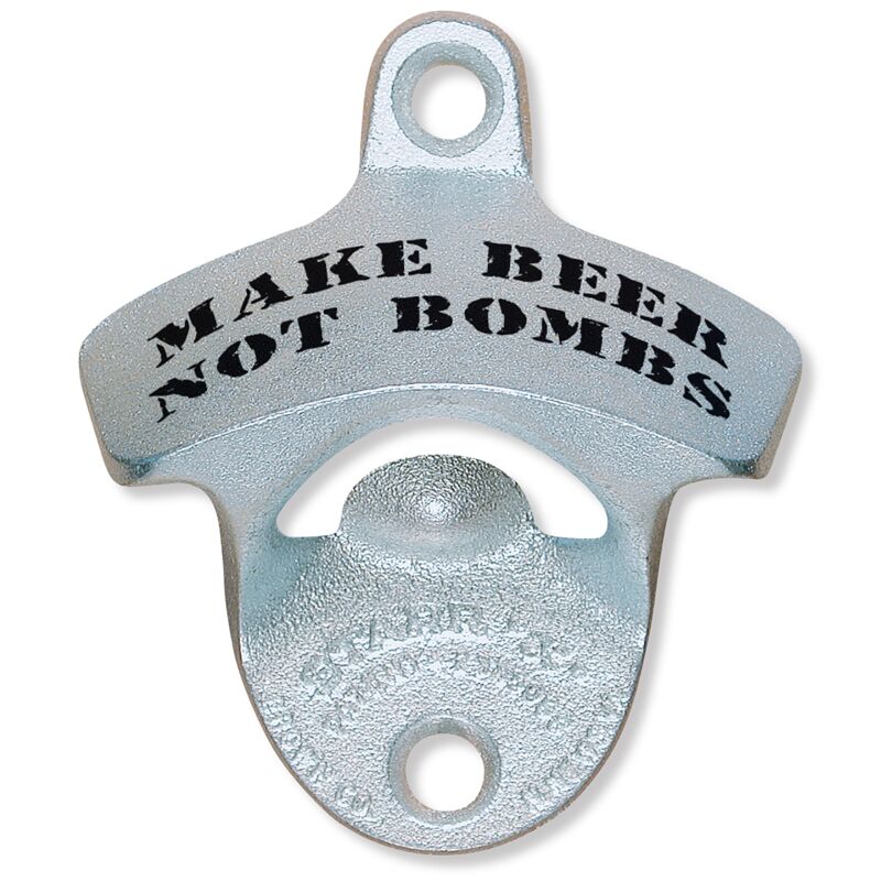 Printed Make Beer Not Bombs STARR "X"  bottle opener Thumbnail