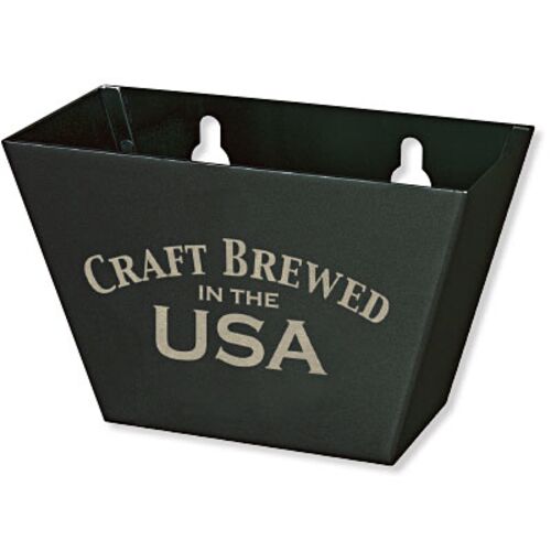 Engraved Craft Brewed in the USA Medium Black Bottle Cap Catcher Thumbnail