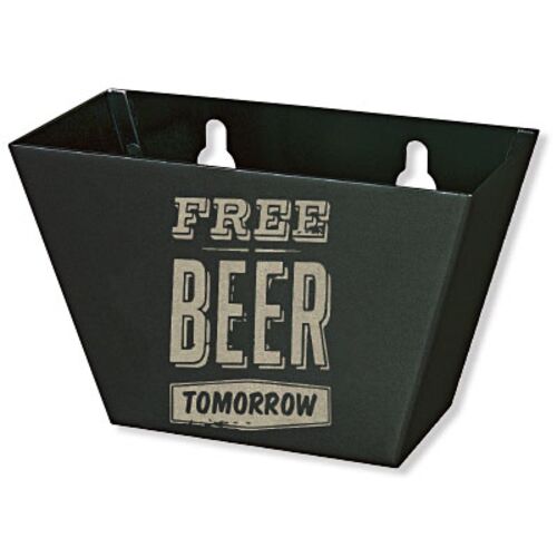  Engraved Free Beer Tomorrow Medium Black Bottle Cap Catcher Thumbnail