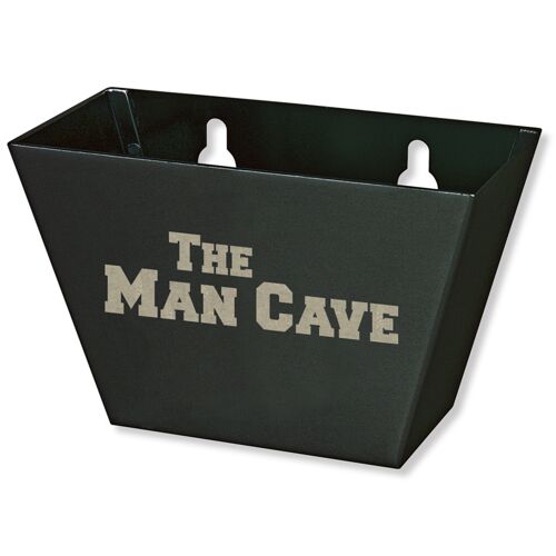 Engraved The Man Cave Medium Black Bottle Cap Catcher Thumbnail