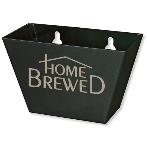 Engraved Home Brewed Medium Black Bottle Cap Catcher Thumbnail