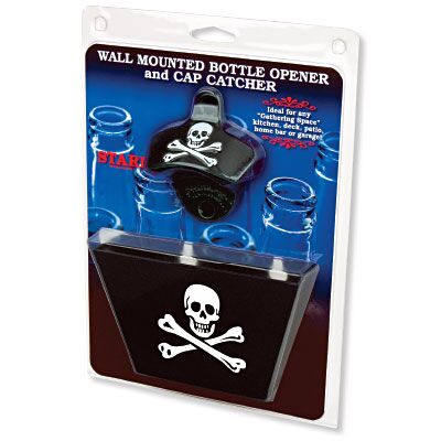 Black Skull & Bones STARR "X" opener and black cap catcher SET Thumbnail