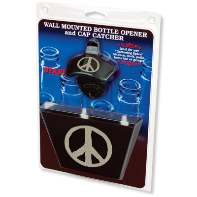  Black Peace Sign STARR "X" opener and black cap catcher SET Thumbnail