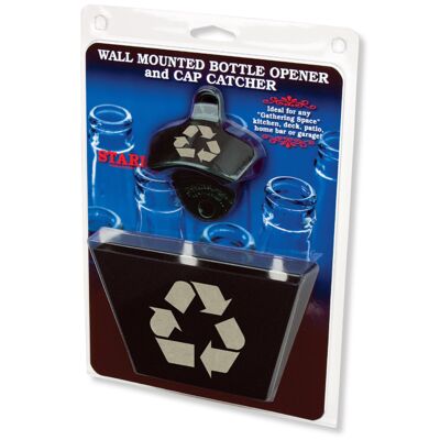 Black Recycle STARR "X" opener and black cap catcher SET Thumbnail