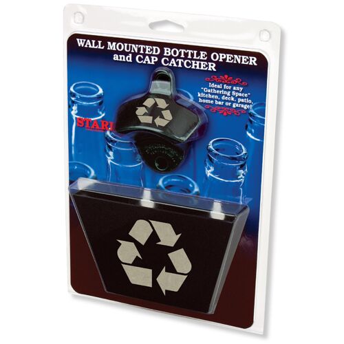 Black Recycle STARR "X" opener and black cap catcher SET Thumbnail